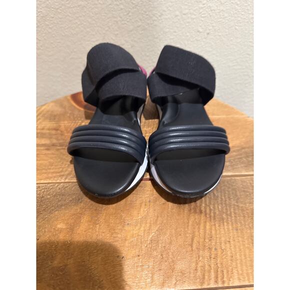 Donald Pliner Shaye Leather Sandals size 9 black pink - Picture 2 of 7
